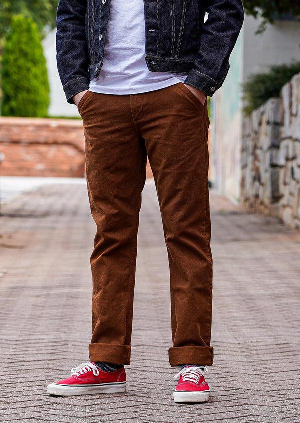 Guilty Parties Freenote Cloth Workers Chino 14oz Slub Slim Fit - Rust
