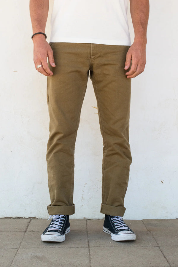 Guilty Parties Freenote Cloth Workers Chino 14oz Slub Slim Fit - Tan