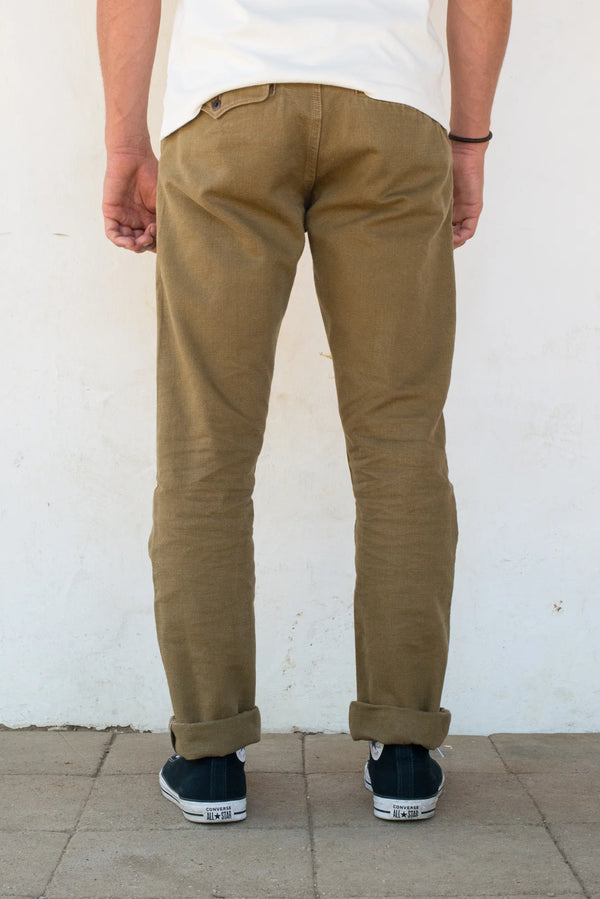 Guilty Parties Freenote Cloth Workers Chino 14oz Slub Slim Fit - Tan