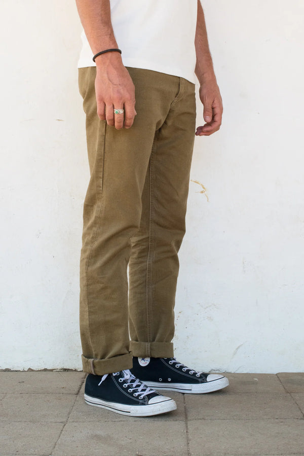 guilty parties Freenote Cloth Workers Chino 14oz Slub Slim Fit - Tan