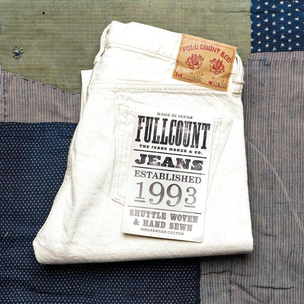 guilty parties Fullcount 1108EC - Ecru Selvedge Slim Straight