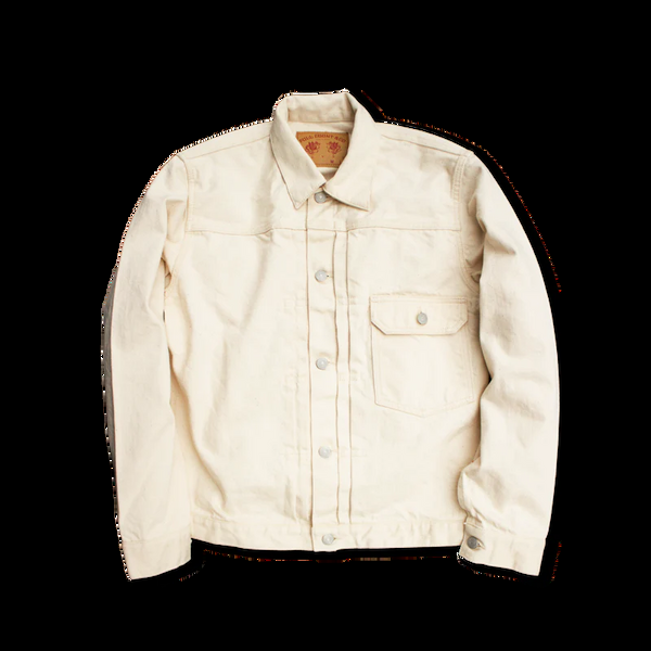 Guilty Parties Fullcount 2107EC Type 1 Denim Jacket - Ecru