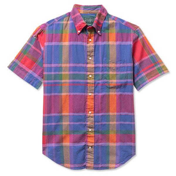 Guilty Parties Gitman Vintage Original Madras Short Sleeve Shirt - Purple