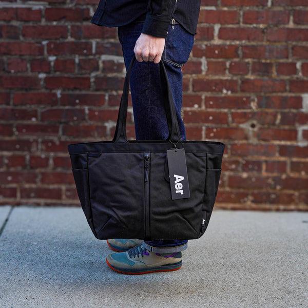 guilty parties Aer City Tote- Black Ballistic Nylon