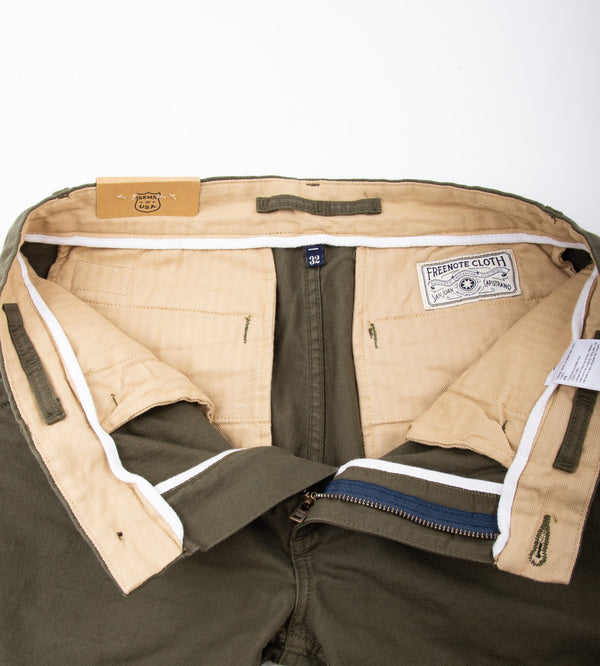 Guilty Parties Freenote Cloth Workers Chino- Olive