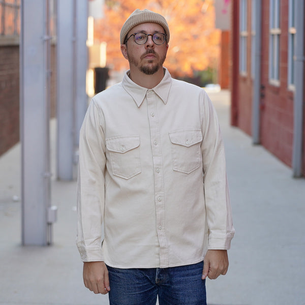 guilty parties Fullcount Cotton Wool CPO - Ecru