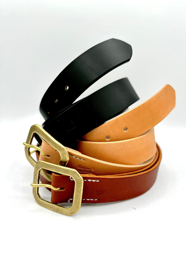Guilty Parties Keller Goods 1.5" Leather Belt - Black