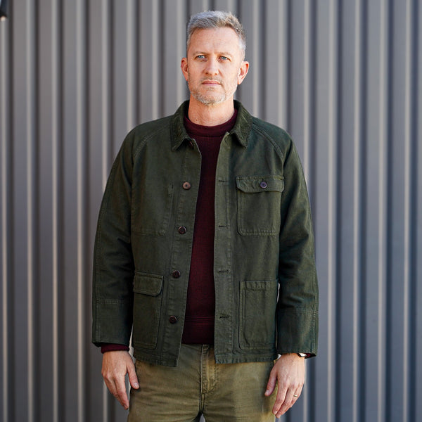 guilty parties Heimat Textil Heavy Canvas Journey Coat - Military Green