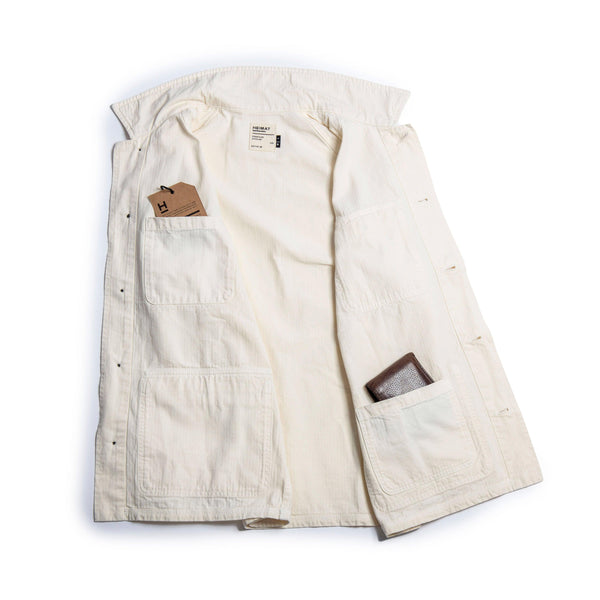 Guilty Parties Heimat Textil Herringbone Journey Coat - Seashell