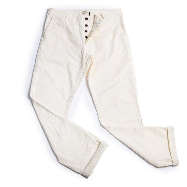 guilty parties Heimat Textil Herringbone Journey Pant - Seashell