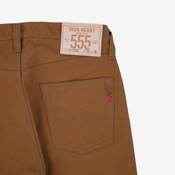 guilty parties Iron Heart IH-555D 17oz Duck Super Slim Cut Jeans - Brown