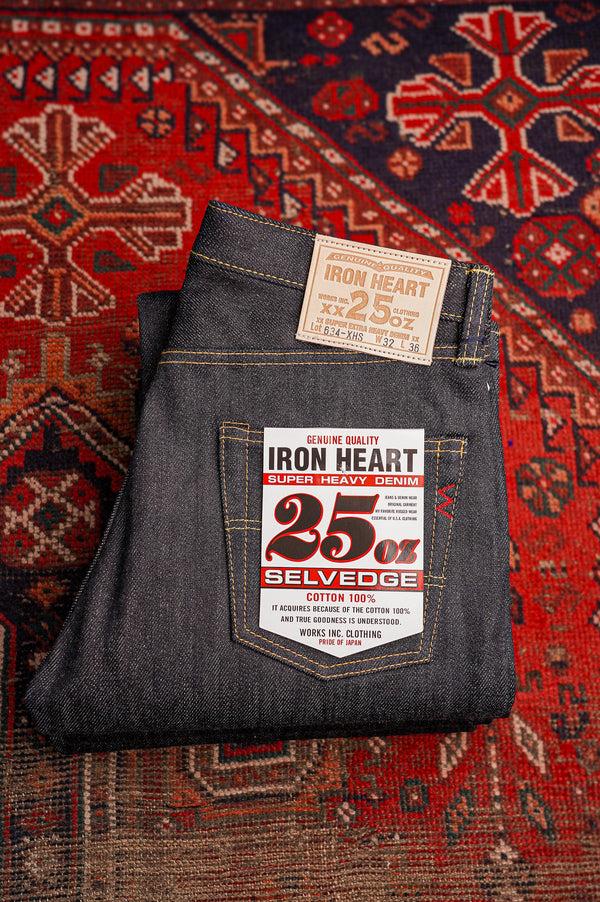 guilty parties Iron Heart IH-634-XHS - 25oz Selvedge Denim Straight Cut Jeans