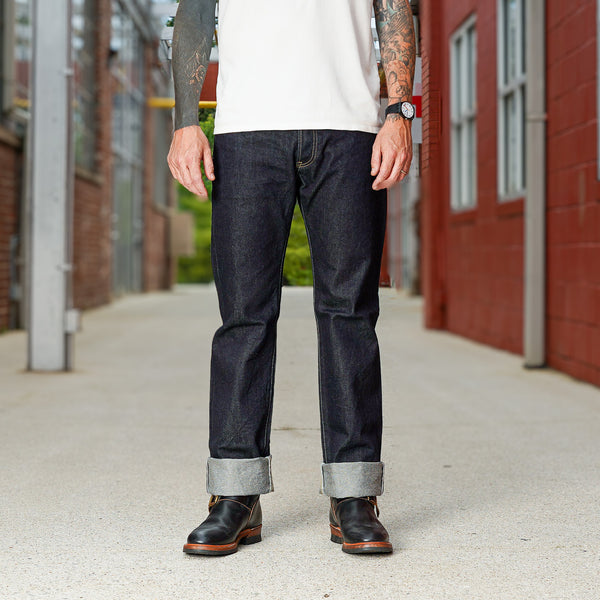 Guilty Parties Iron Heart IH-634S-142 14oz Selvedge Denim Straight Cut Jeans - Indigo