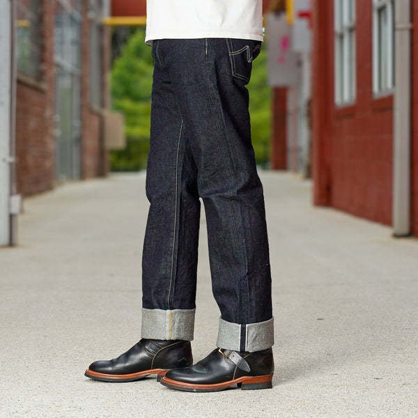 guilty parties Iron Heart IH-634S-142 14oz Selvedge Denim Straight Cut Jeans - Indigo