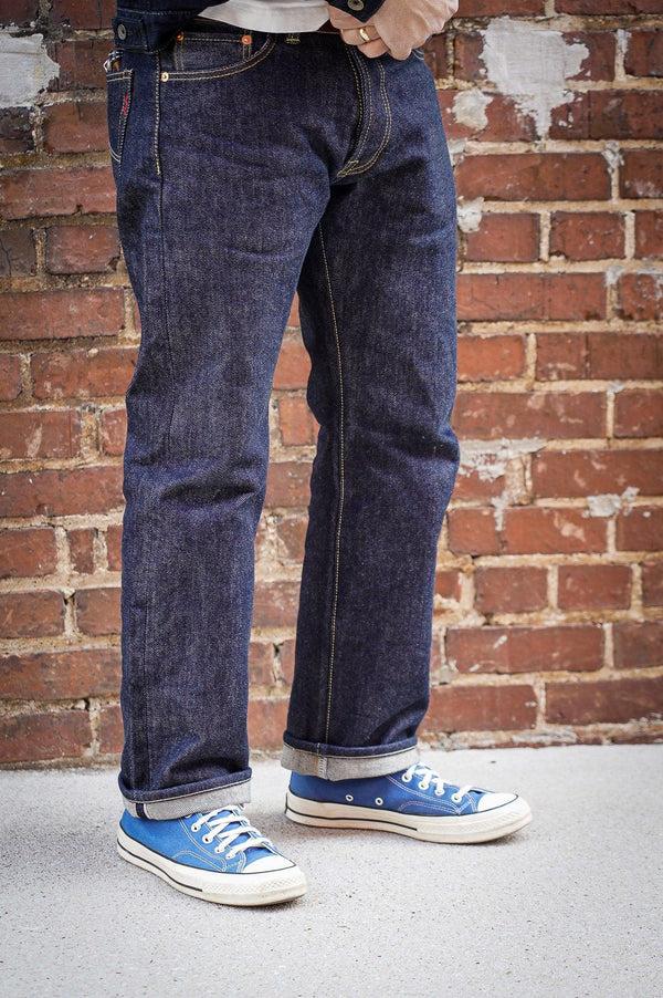 Guilty Parties Iron Heart IH-634S 21oz Selvedge Denim Straight Cut Jeans - Indigo