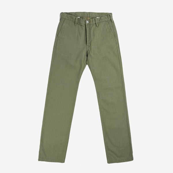 Guilty Parties Iron Heart IH-735-ODG 11oz Herringbone Work Pants - Olive Drab Green