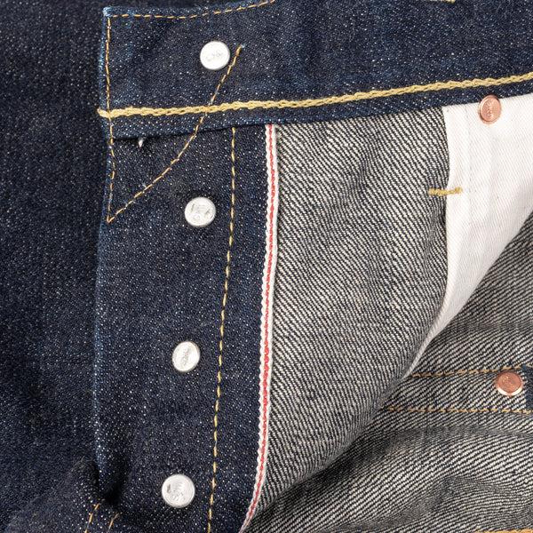 Guilty Parties Iron Heart IH-777S-18 18oz Vintage Selvedge Denim Slim Tapered Cut Jeans - Indigo