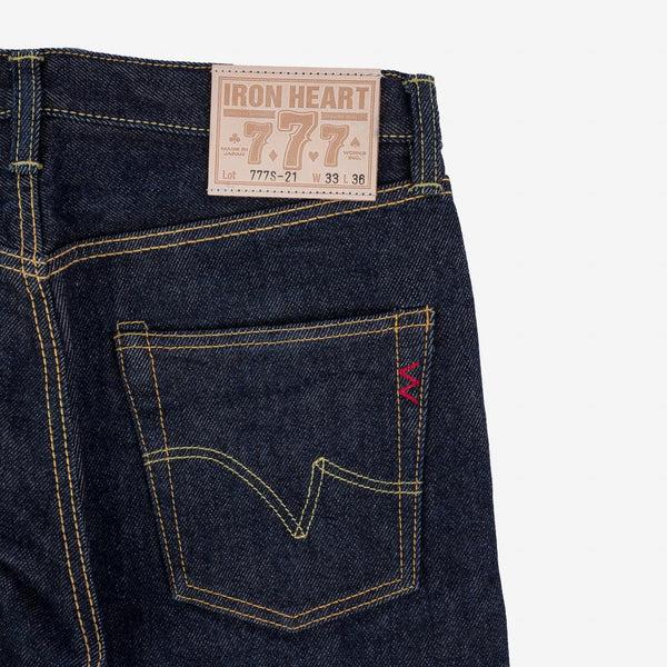 guilty parties Iron Heart IH-777S-21 21oz Selvedge Denim Slim Tapered - Indigo