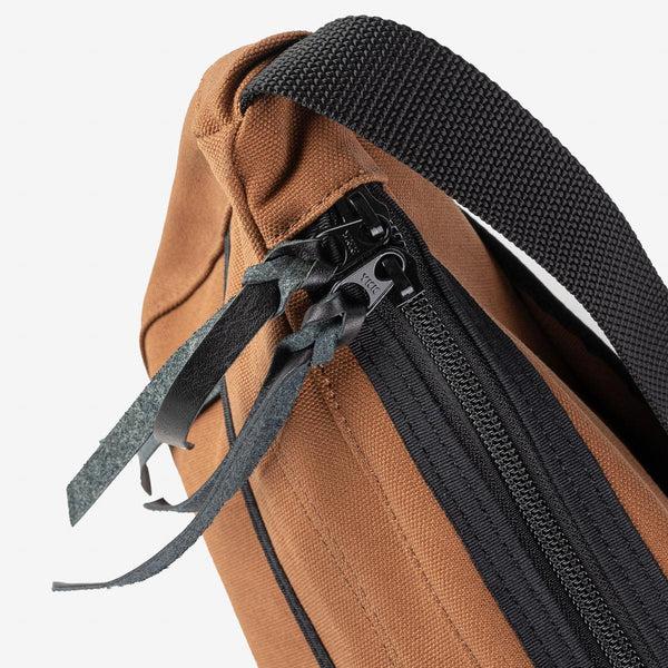 Guilty Parties Iron Heart IHE-19-BRN 17oz Duck Small Shoulder Bag - Brown