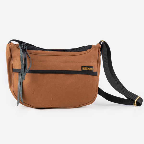 guilty parties Iron Heart IHE-19-BRN 17oz Duck Small Shoulder Bag - Brown