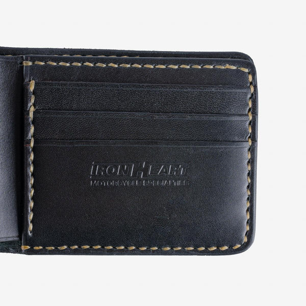 Guilty Parties Iron Heart IHG-035-BLK Calf Folding Wallet - Black