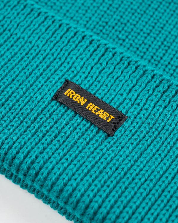 Guilty Parties Iron Heart IHG-081-BLU 100% Cotton Ribbed Beanie- Blue
