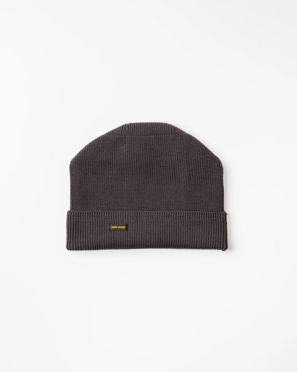 guilty parties Iron Heart IHG-081-GRY 100% Cotton Ribbed Beanie- Grey