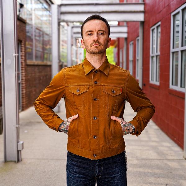 guilty parties Iron Heart IHJ-147-BRN 9oz Canvas Type III Jacket - Brown