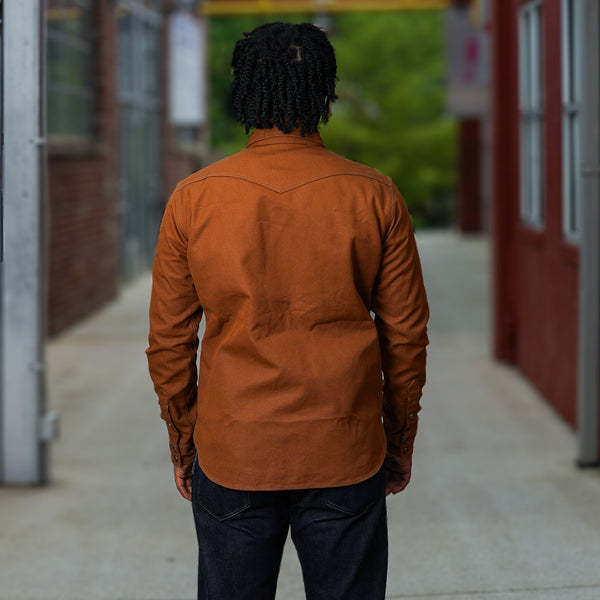 Guilty Parties Iron Heart IHSH-422-BRN 17oz Cotton Duck CPO Shirt - Brown