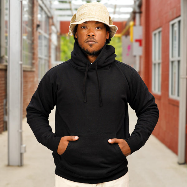 guilty parties Iron Heart IHSW-49-BLK 14oz Ultra Heavyweight Loopwheel Cotton Hoodie – Black