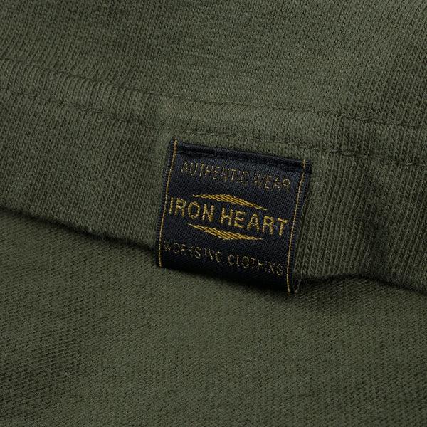 Guilty Parties Iron Heart IHT-1610L-OLV 6.5oz Loopwheel Crew Neck T-Shirt (Longer Body) - Olive