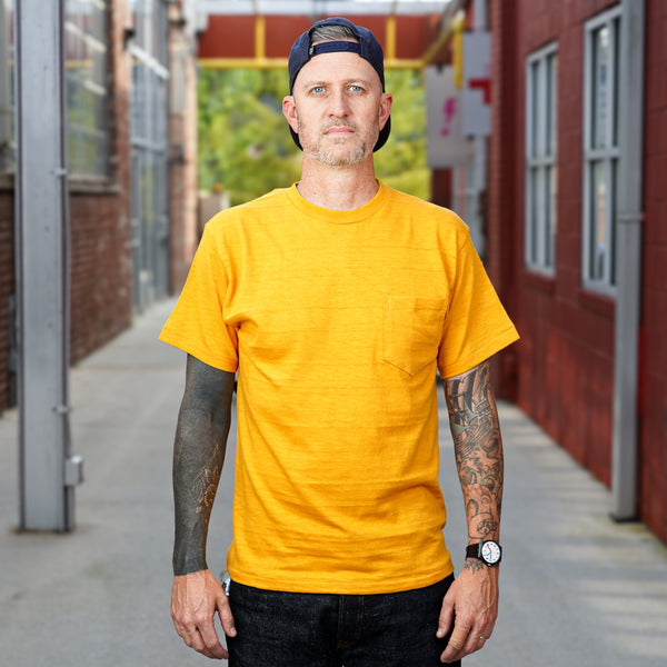 guilty parties John Gluckow Standard Pocket Tee - Deep Gold