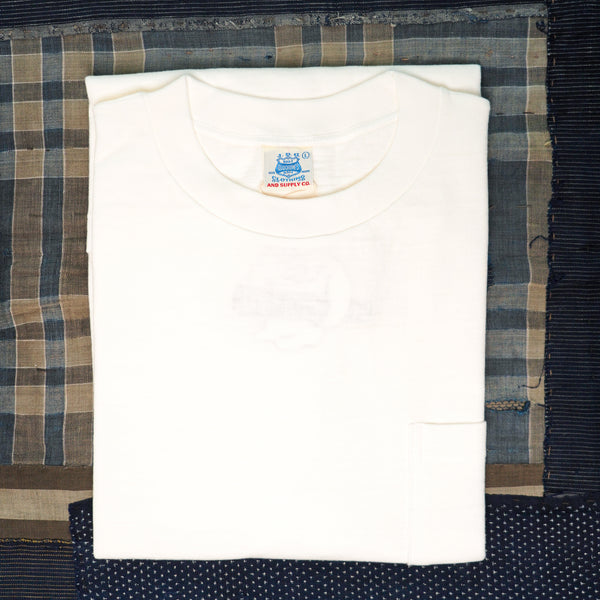 Guilty Parties John Gluckow Standard Pocket Tee - Off White