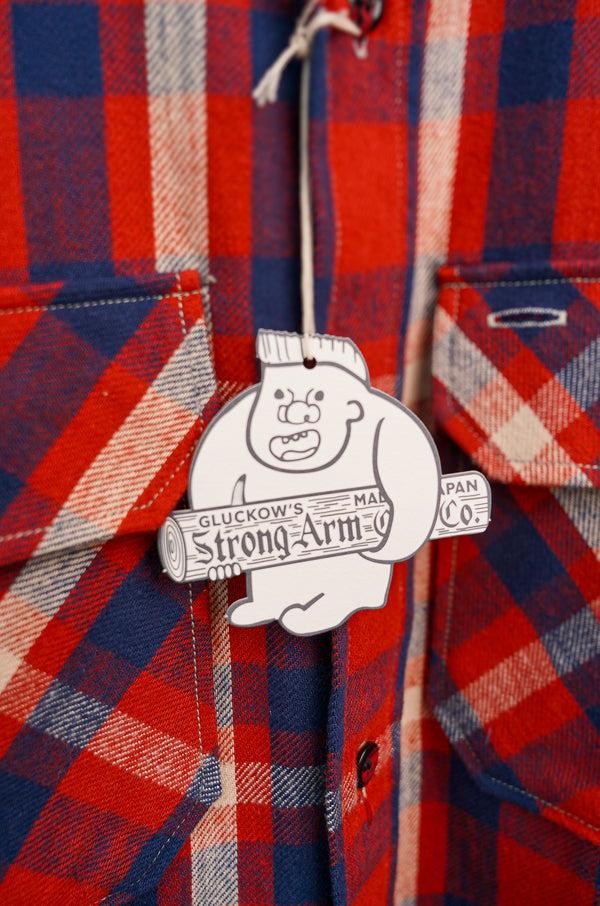 Guilty Parties John Gluckow The Modern Flannel - Red/Navy