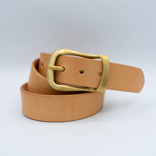 Guilty Parties Keller Goods V2 1.5" Leather Belt - Natural