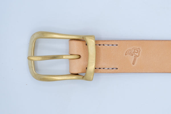 Guilty Parties Keller Goods V2 1.5" Leather Belt - Natural
