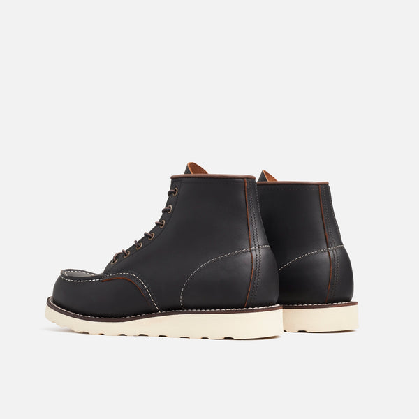 Guilty Parties Red Wing 8849 - 6in Classic Moc Toe - Black Prairie Leather