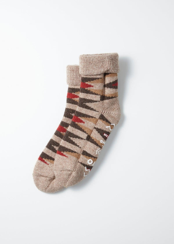 guilty parties ROTOTO Merino Wool Room Socks - Light Brown