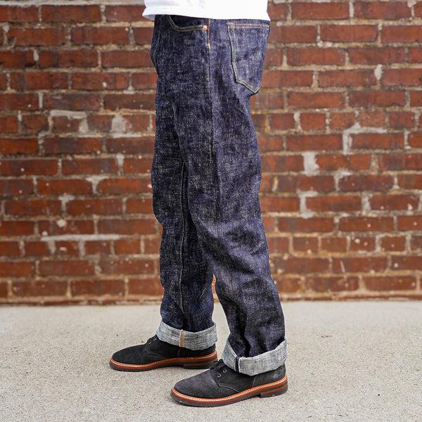 guilty parties Samurai S3000XX17oz-SDS Murasame 17oz Slub Relaxed Straight Jeans - One Washed