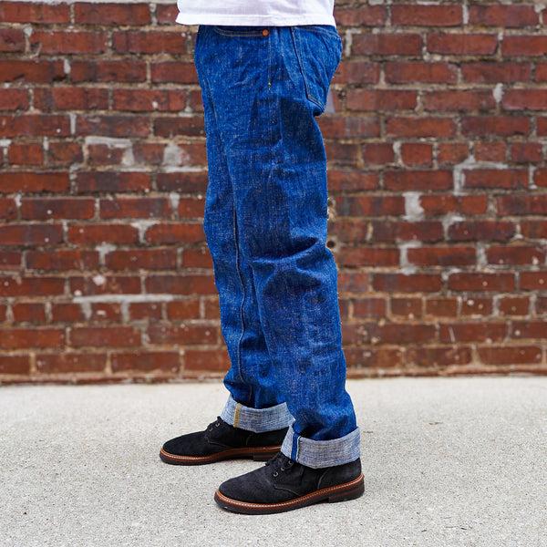 guilty parties Samurai S710XX17oz-SLB Murakumo 17oz Slub Slim Straight Jeans - One Washed