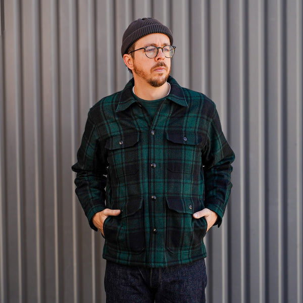 guilty parties Stevenson Overall Co. WL-1 Woodlander Wool Hunting Jacket - Green