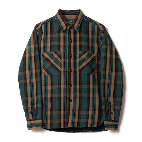 Guilty Parties Studio D'Artisan 5714 Heavy Flannel Shirt - Green