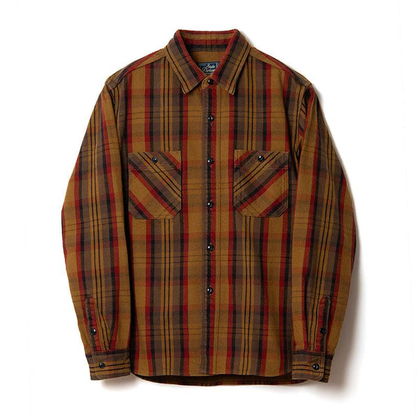 Guilty Parties Studio D'Artisan 5714 Heavy Flannel Shirt - Yellow