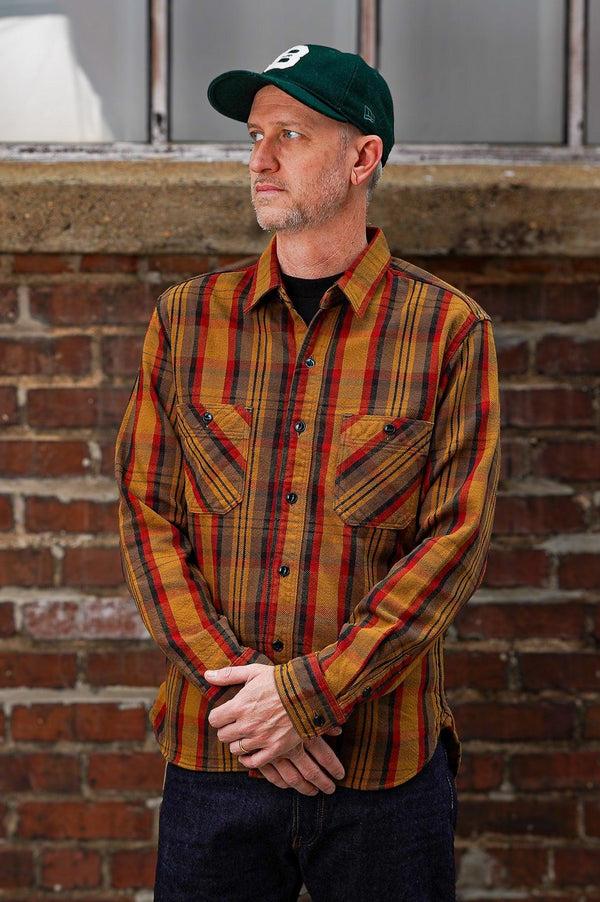 Guilty Parties Studio D'Artisan 5714 Heavy Flannel Shirt - Yellow