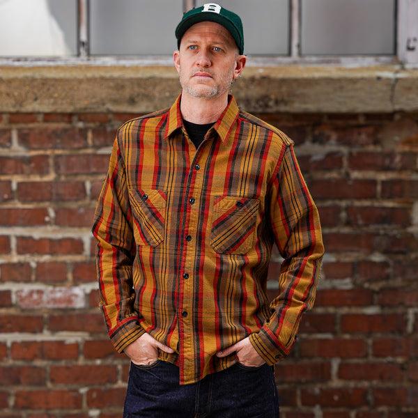 guilty parties Studio D'Artisan 5714 Heavy Flannel Shirt - Yellow
