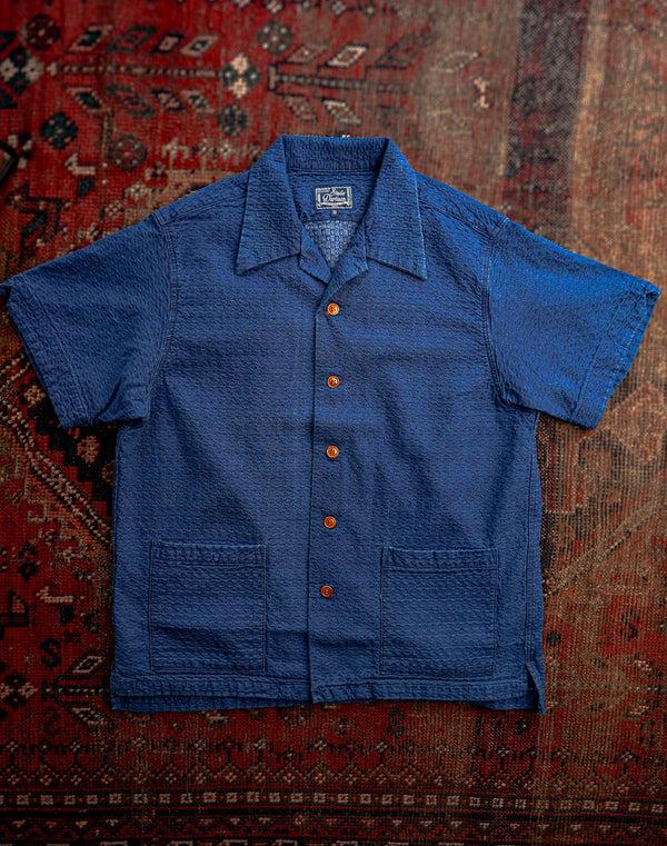 Guilty Parties Studio D'Artisan 5724U Indigo Dobby Short Sleeved Shirt - Used