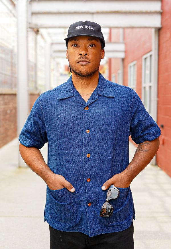 Guilty Parties Studio D'Artisan 5724U Indigo Dobby Short Sleeved Shirt - Used