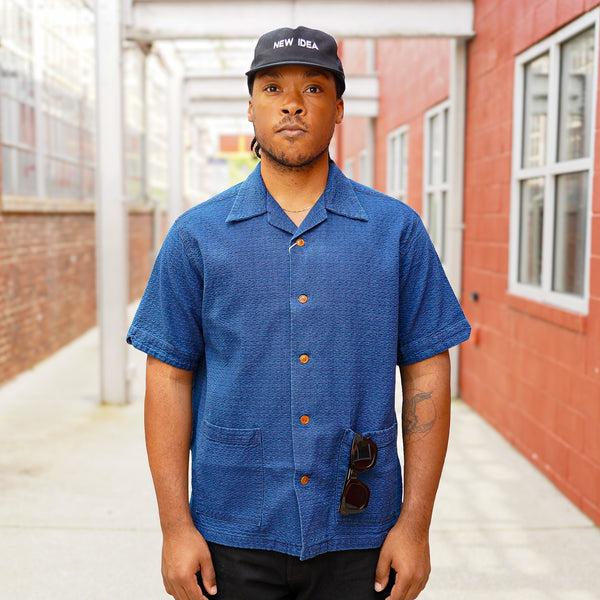 guilty parties Studio D'Artisan 5724U Indigo Dobby Short Sleeved Shirt - Used