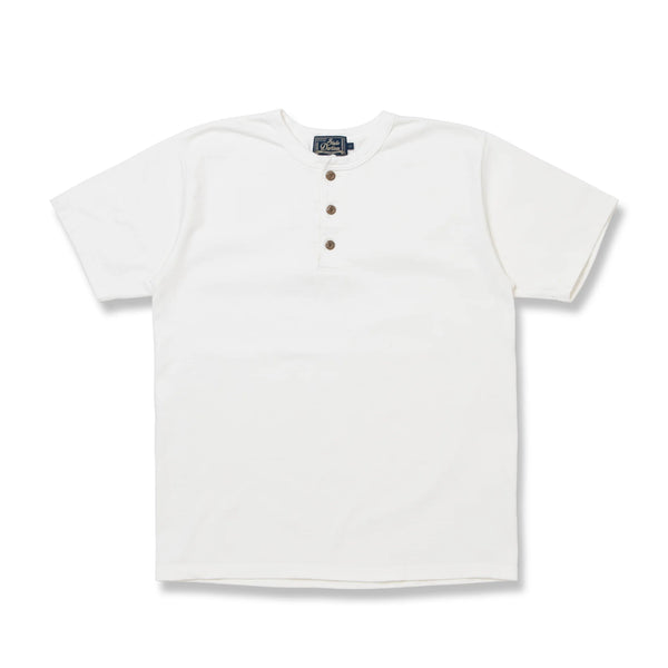 guilty parties Studio D'Artisan 8174 Suvin Gold Henley Tee - White