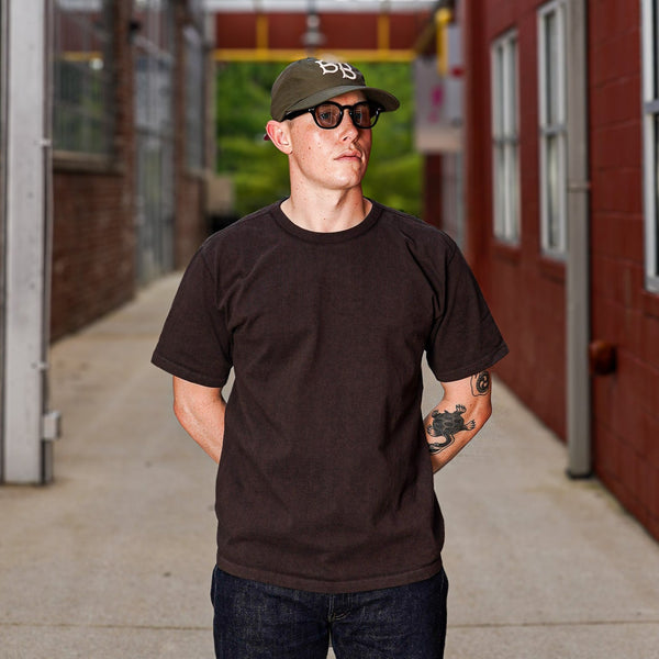 guilty parties Studio D'Artisan 9913 Tsuri-Ami Loopwheeled T-Shirt - Black